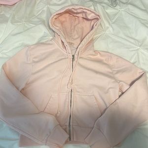 Brandy Melville cropped zip up